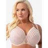 Beige Striped Underwired Soft Bra Gorsenia Yoko K810
