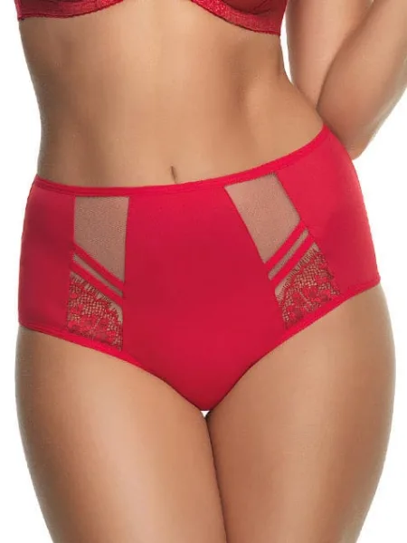 Red High-Waist Brazilian Panties Gorsenia Paradise K498 – Confidence