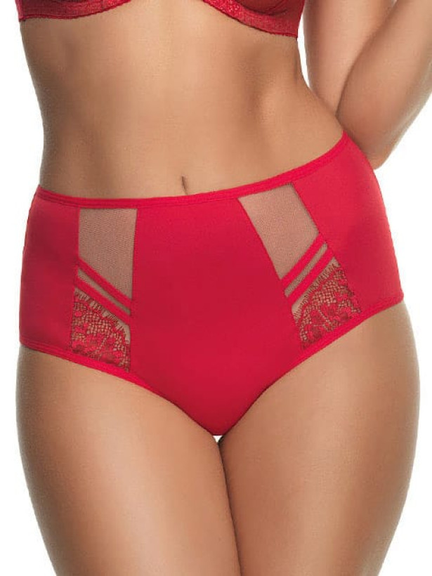 Red High-Waist Brazilian Panties Gorsenia Paradise K498 – Confidence