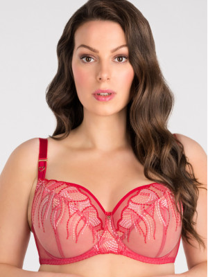 Red Lace Bra Gorsenia K828 – Deep Cup Support