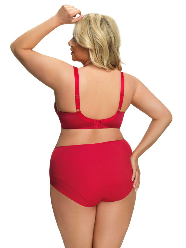 Roter Strappy-BH Gorsenia K496 – Projizierte Cup-Form