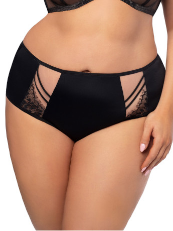 Black Full Coverage Panties Gorsenia K497 – Seamless Comfort