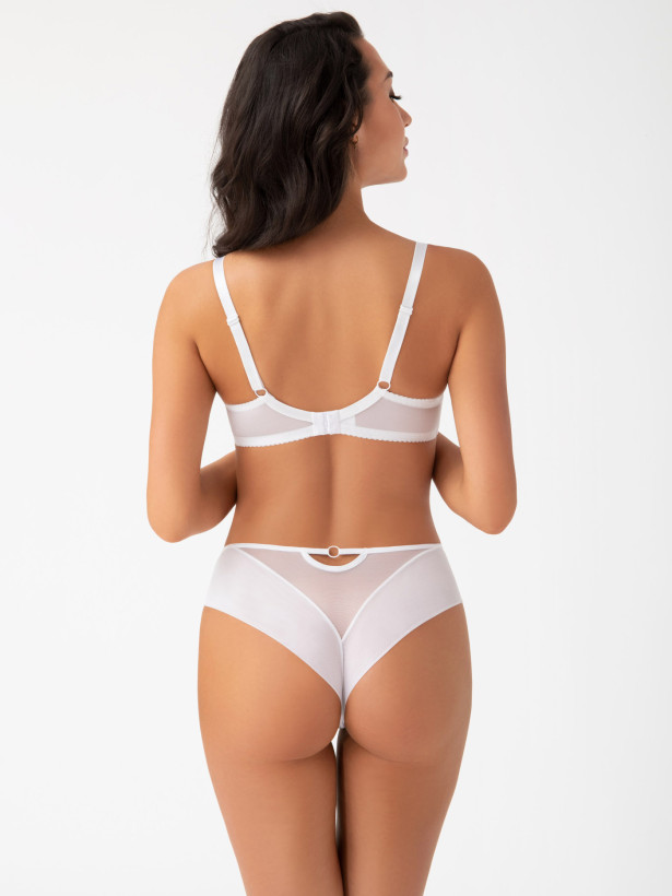 Weißer Spitzen-Brasiliana Gorsenia K498 – Eleganz