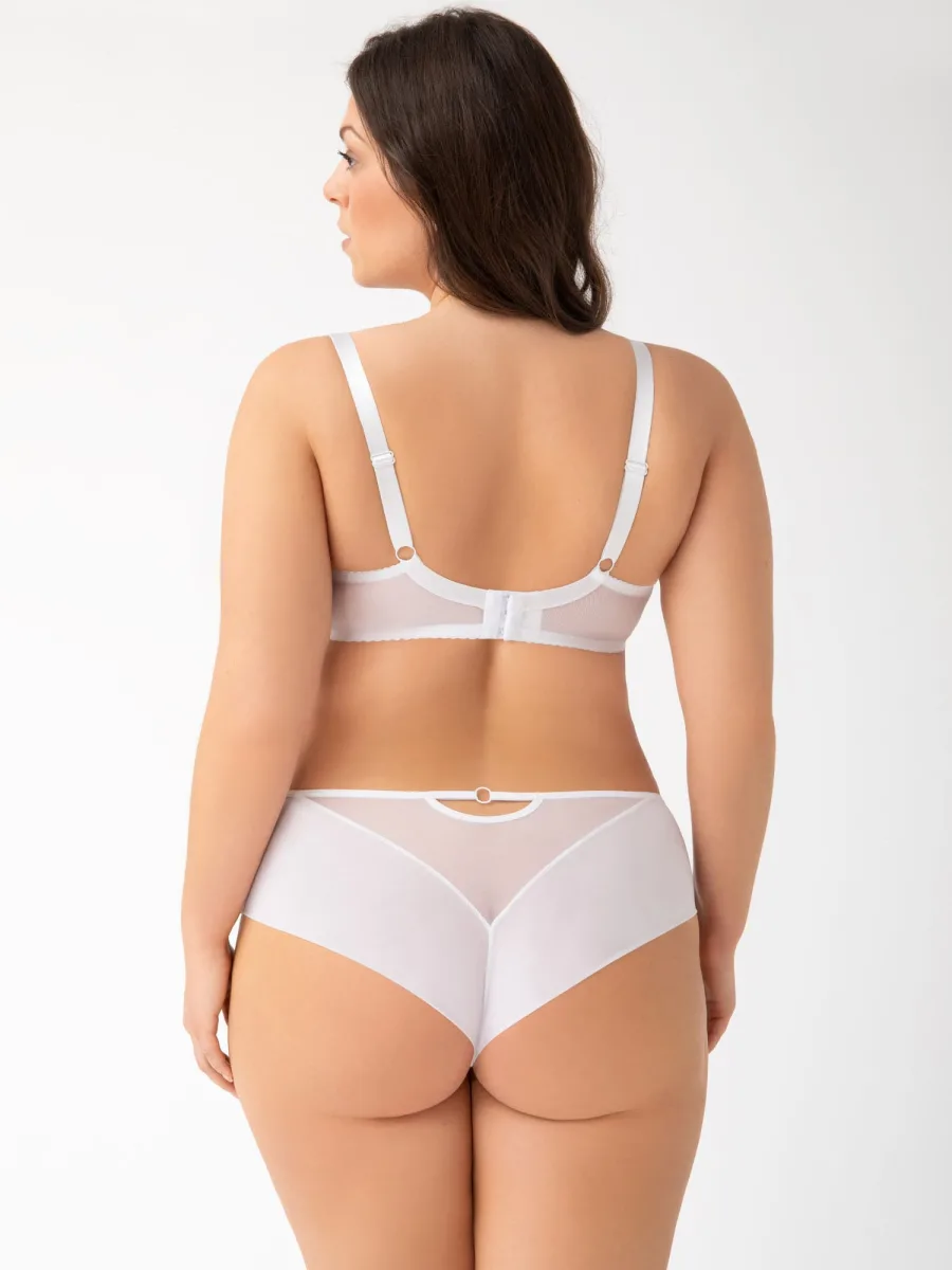 Weißer Spitzen-Brasiliana Gorsenia K498 – Eleganz