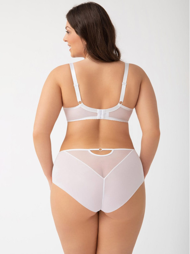 White Lace Panties Gorsenia Paradise K497 – Sophisticated Mid-Rise