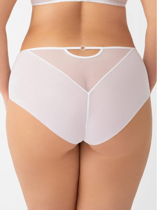White Lace Panties Gorsenia Paradise K497 – Sophisticated Mid-Rise
