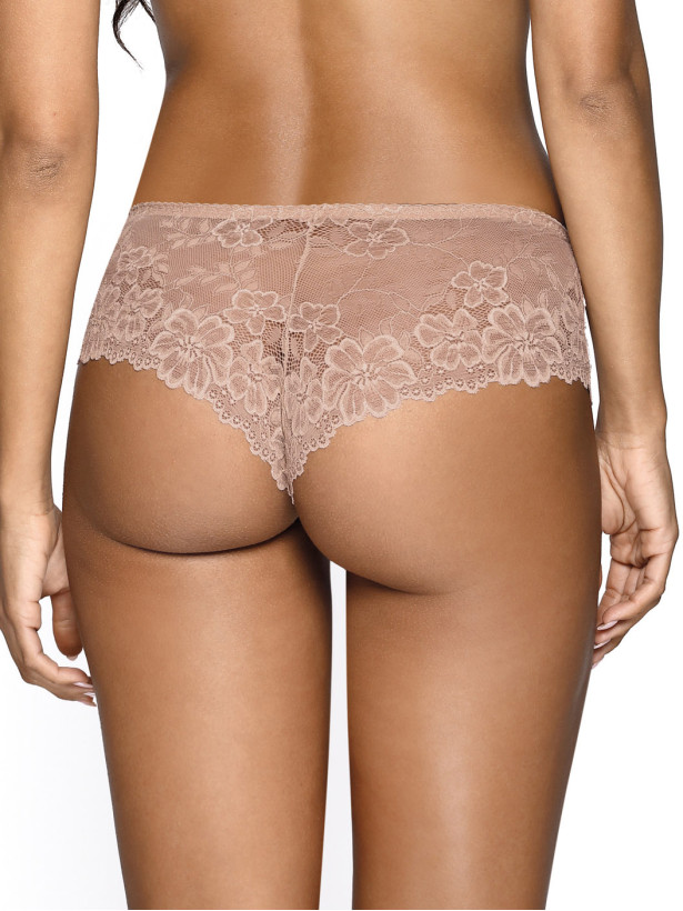 Beiger Spitzen-String Brasil Mat F-053/54/2 Carmela