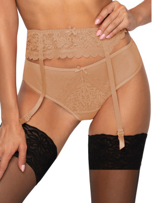 Beige Lace Garter Belt Mat P-0198/3 Estelle
