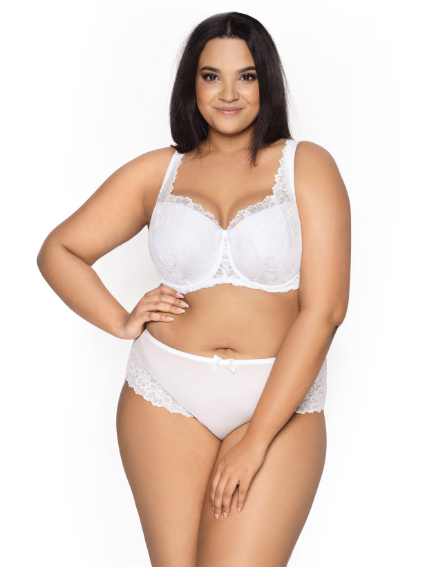 White Padded Lace Full Coverage Bra Mat 053/22 Carmela