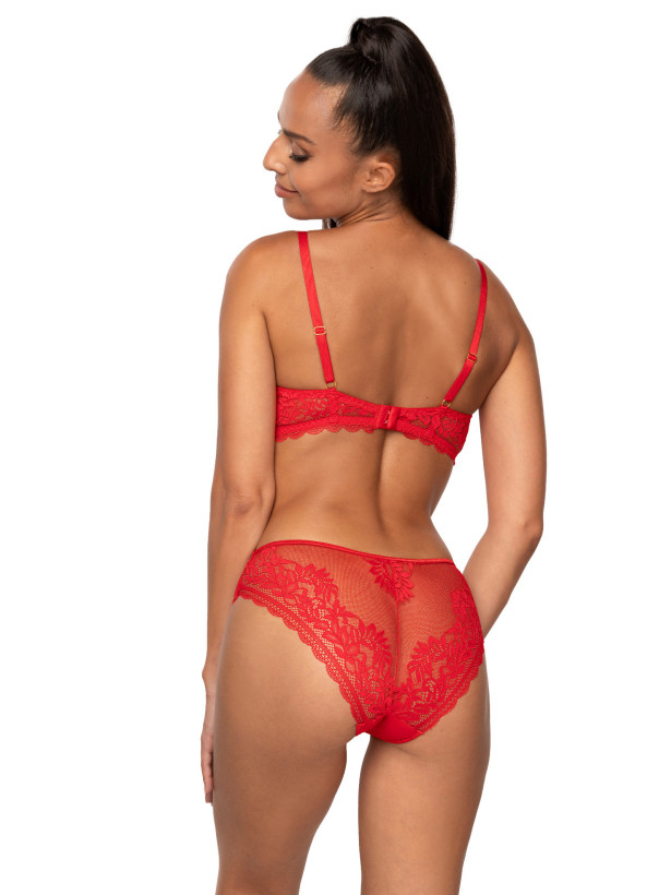 Roter Zarter Spitzenslip Mat F-0198/5 Estelle