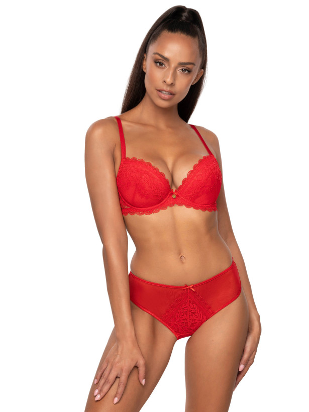 Roter Zarter Spitzenslip Mat F-0198/5 Estelle