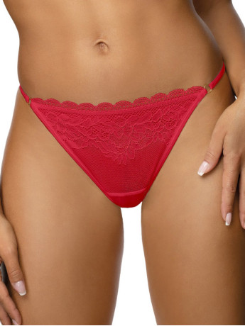 Red Lace-Trimmed Thong Mat Estelle S-0198/4/1