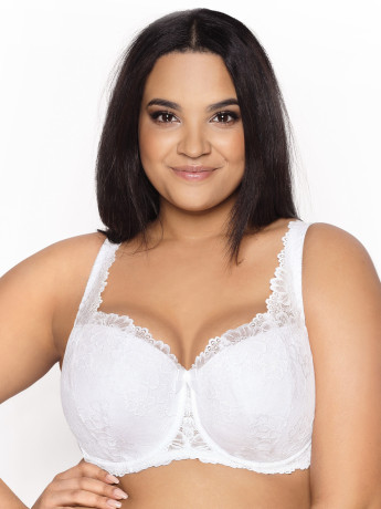 White Padded Lace Full Coverage Bra Mat 053/22 Carmela