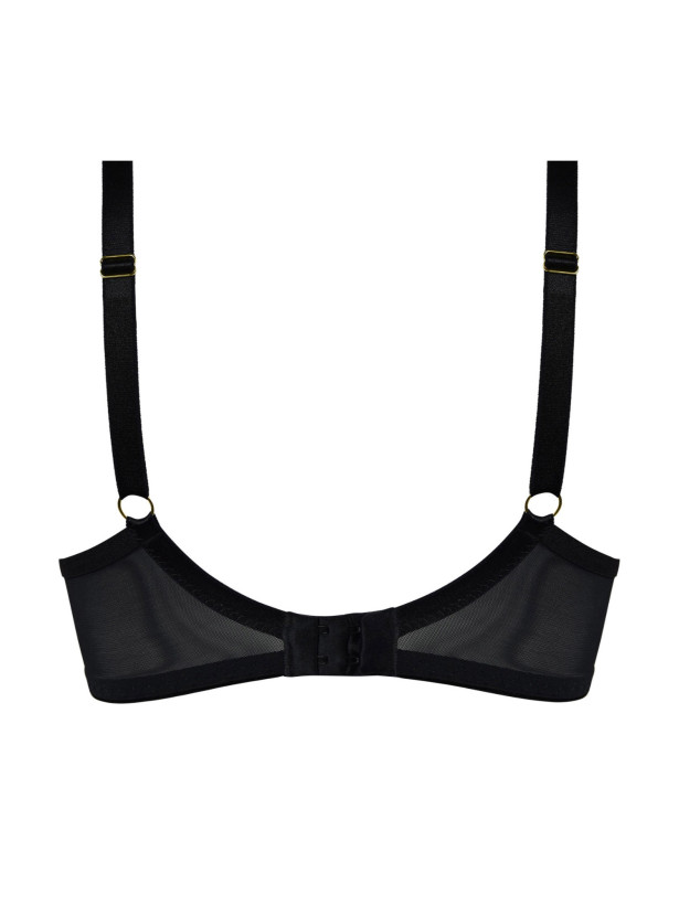 Soft Cup Decorative Straps Mediolano 19252 Spider – Jet Black