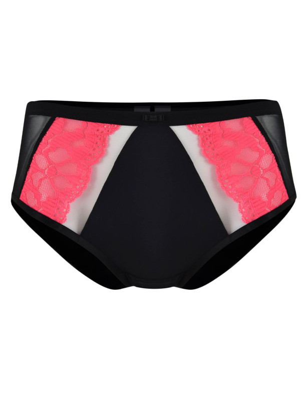 Brazilian Panties Neon Lace Mediolano Funny 19232 – Jet Black