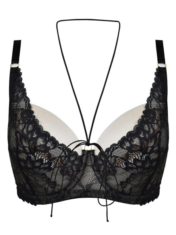Soft Cup with Choker Mediolano 19235 Magic – Jet Black Lace