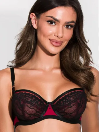 Balconette Soft Cup Bra Mediolano Porto 19207 – Deep Burgundy
