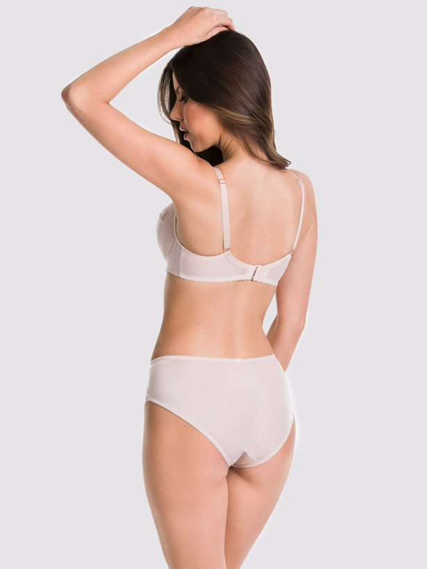 Beige Lace Briefs Mediolano Sempre 01104