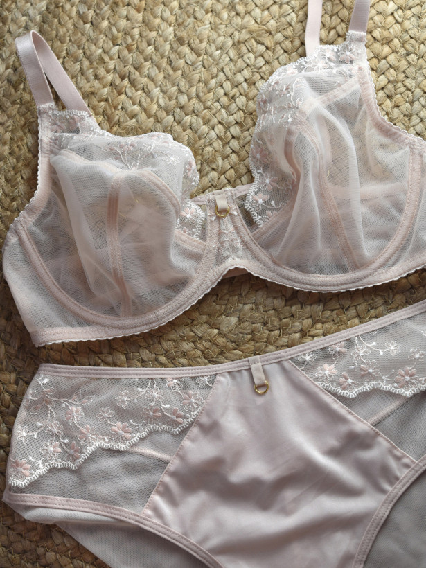 Beige Lace Panties Mediolano Fiori 19157