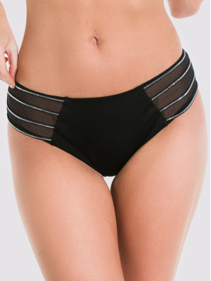 Bikinislip mit silbernen Hüftakzenten Mediolano Royale 01109