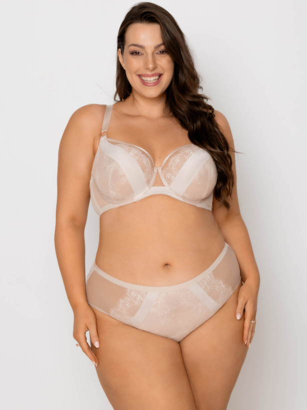 Soft Cup Bra Supportive Lace Mediolano Monaco 19245 – Powder Beige