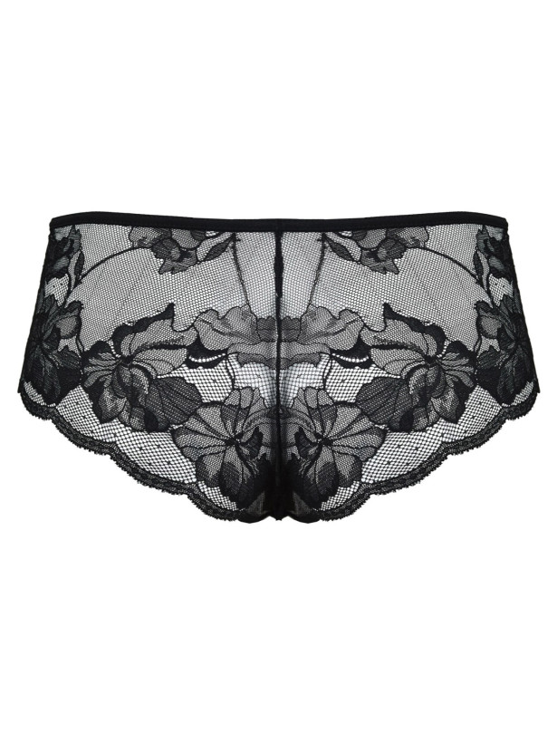 Brazilian Panties Lace Back Mediolano Amelia 19201/II – Jet Black