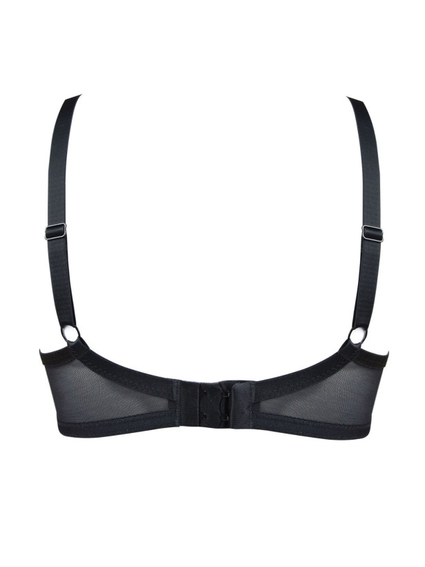 Full Cup Underwired Bra Side Support Mediolano Amelia 19201 – Jet Black