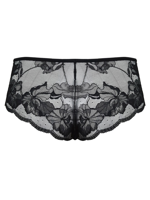 Brazilian Panties Lace Back Mediolano Amelia 19201/II – Jet Black