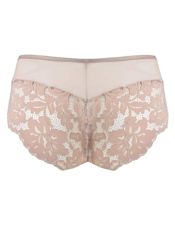 Brazilian-Slip mit Spitzenrückseite Mediolano Jasmin 19152 – Mokka