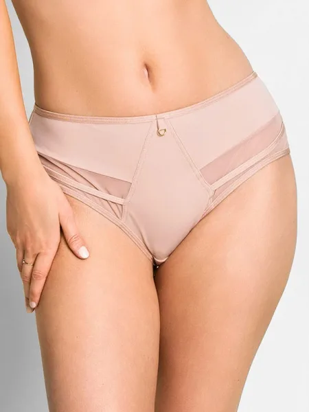 Brazilian Panties Mesh Details Mediolano Laura 19020 – Mocca