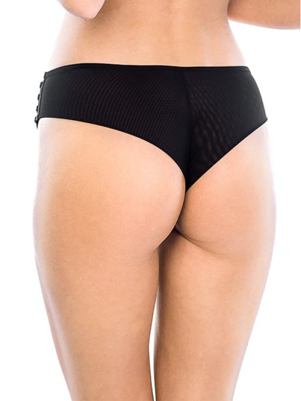 Brazilian Panties Strappy Mediolano Deziro 19025 – Jet Black