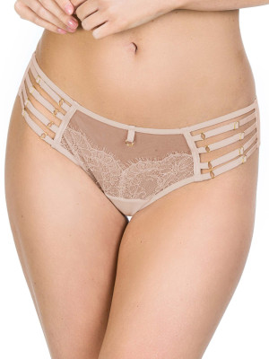 Brazilian Panties with Strappy Hips Mediolano Delice 19091 Beige
