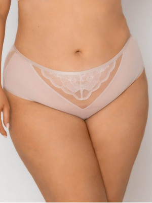 Slip mit Spitzenrückseite Mediolano Amelia 19201 – Helles Beige