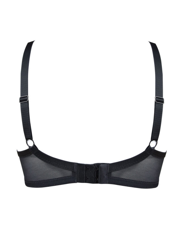 Full Cup Underwired Bra Side Support Mediolano Amelia 19201 – Jet Black
