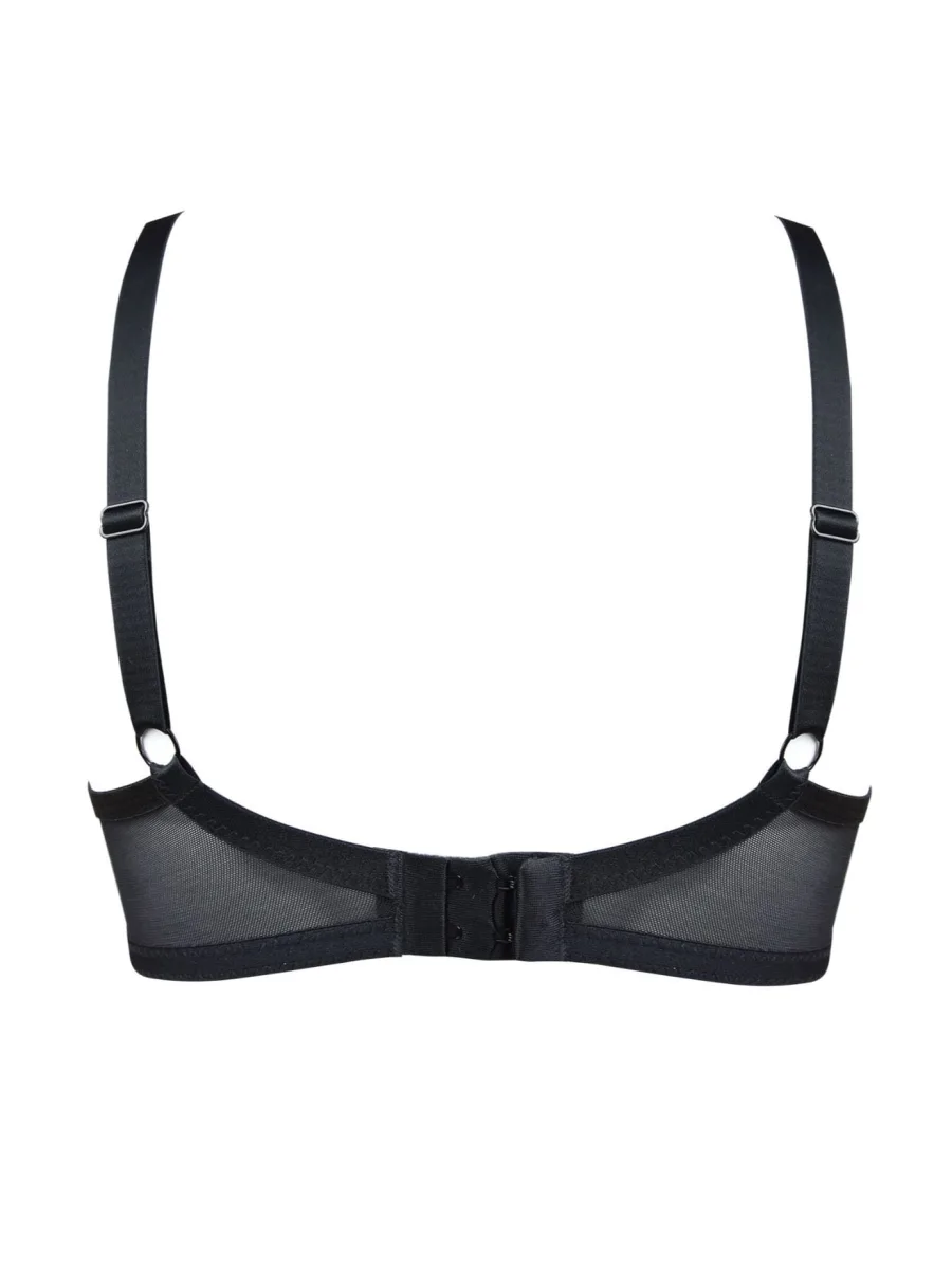 Full Cup Underwired Bra Side Support Mediolano Amelia 19201 – Jet Black