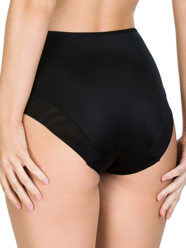 High-Rise Full-Coverage Panties with Bold Design Mediolano Naked 19064 Black