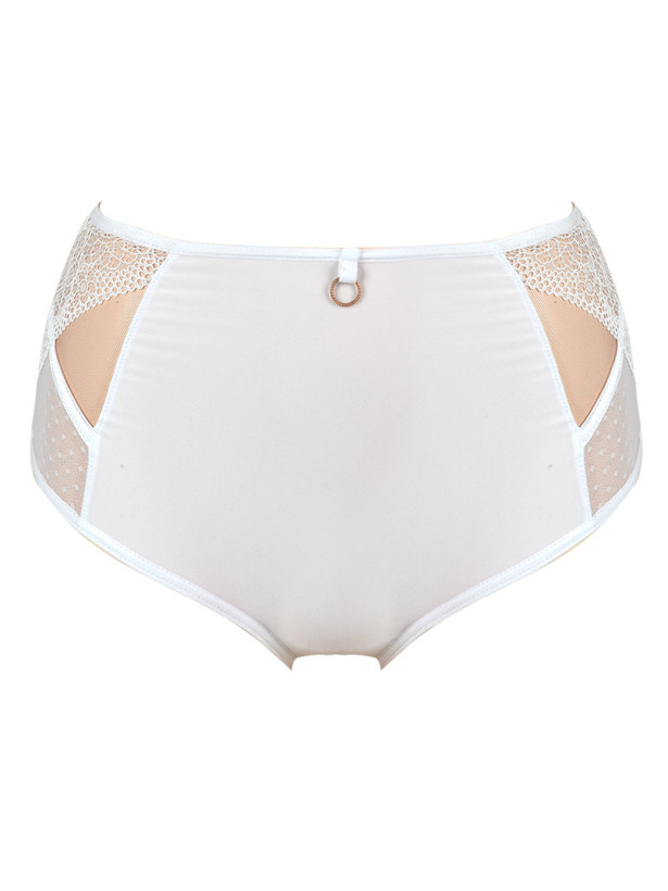 High-Waisted Brief with Lace Mediolano Dots 19057