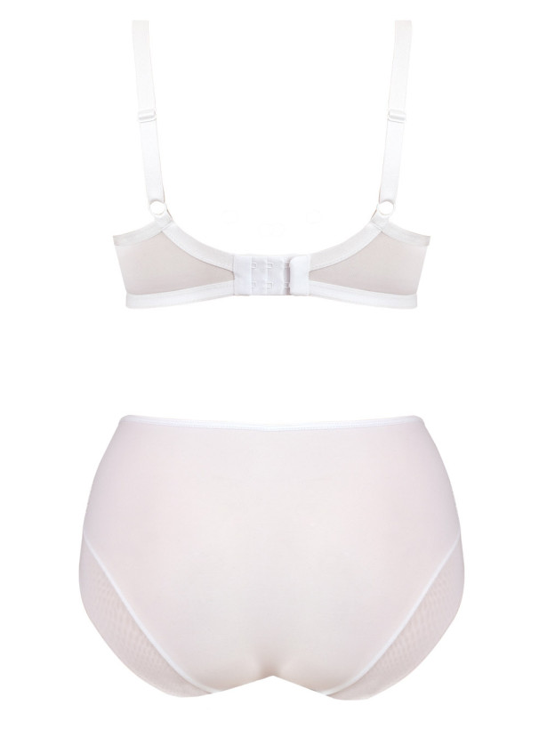 High-Waisted Brief with Lace Mediolano Dots 19057