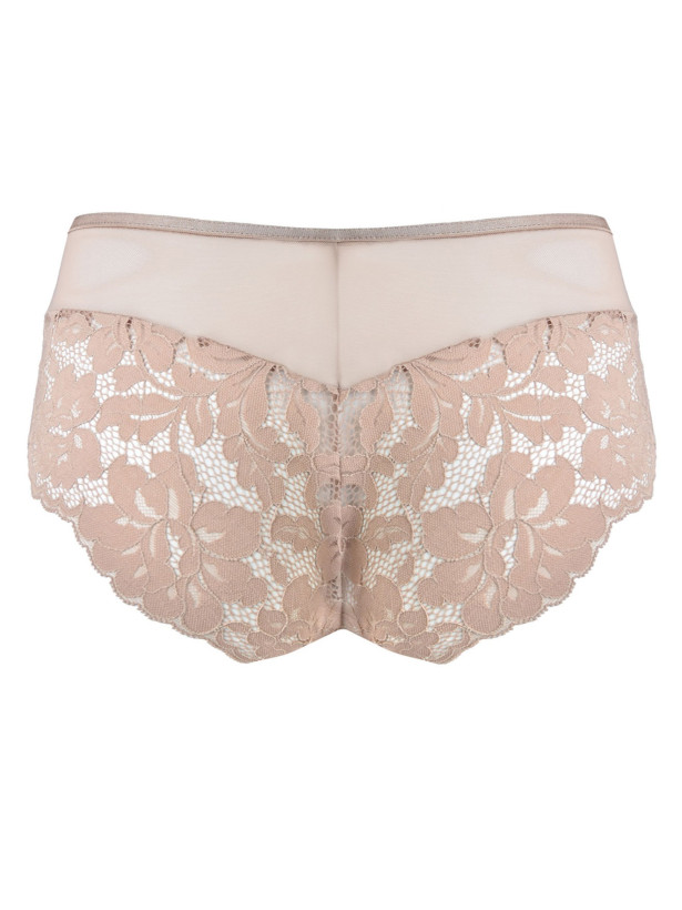 Spitzen-Bikinislip Mediolano Jasmin 19152 Mokka