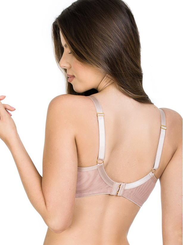 Lace Sheer Strappy Balconette Bra Mediolano Naked 19120