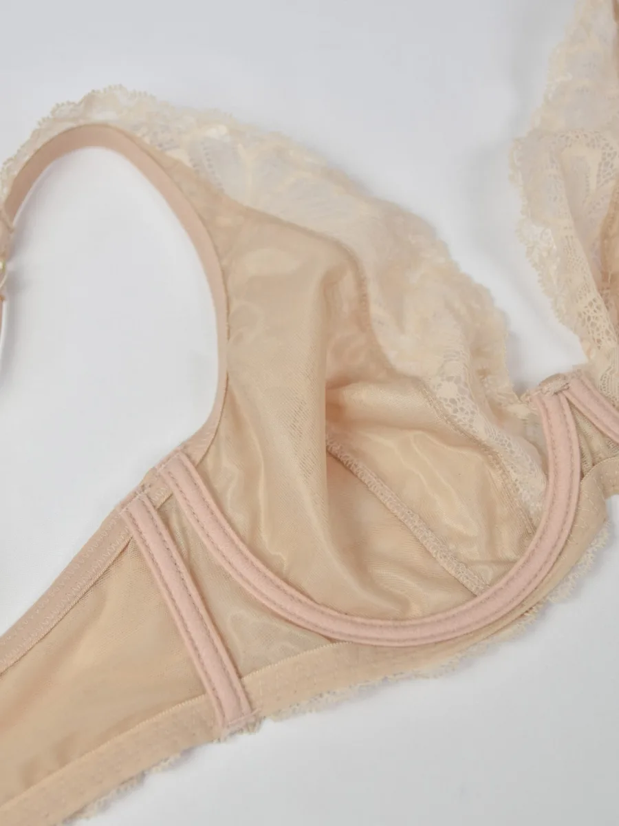 Plunge Bralette Lace Support Mediolano Julia 19185 – Powdery Beige