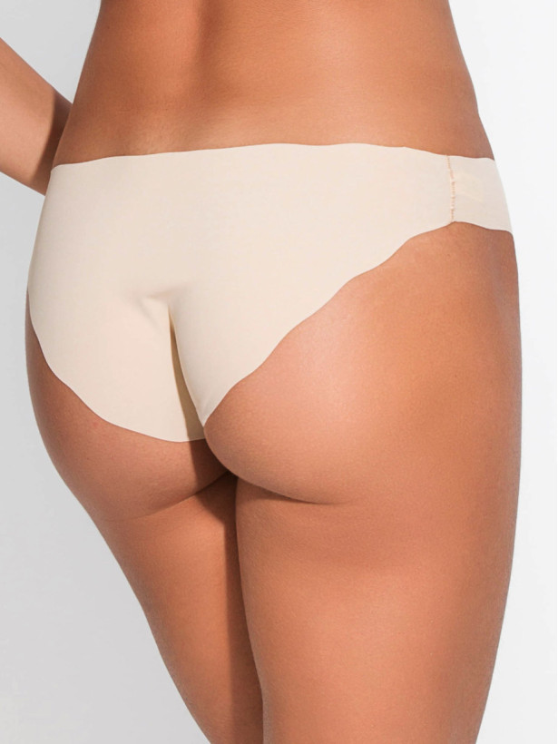 Seamless Smooth Mini Bikini Panties Mediolano Sens Beige 13004