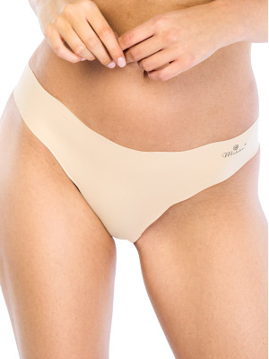 Seamless Smooth Mini Bikini Panties Mediolano Sens Beige 13004