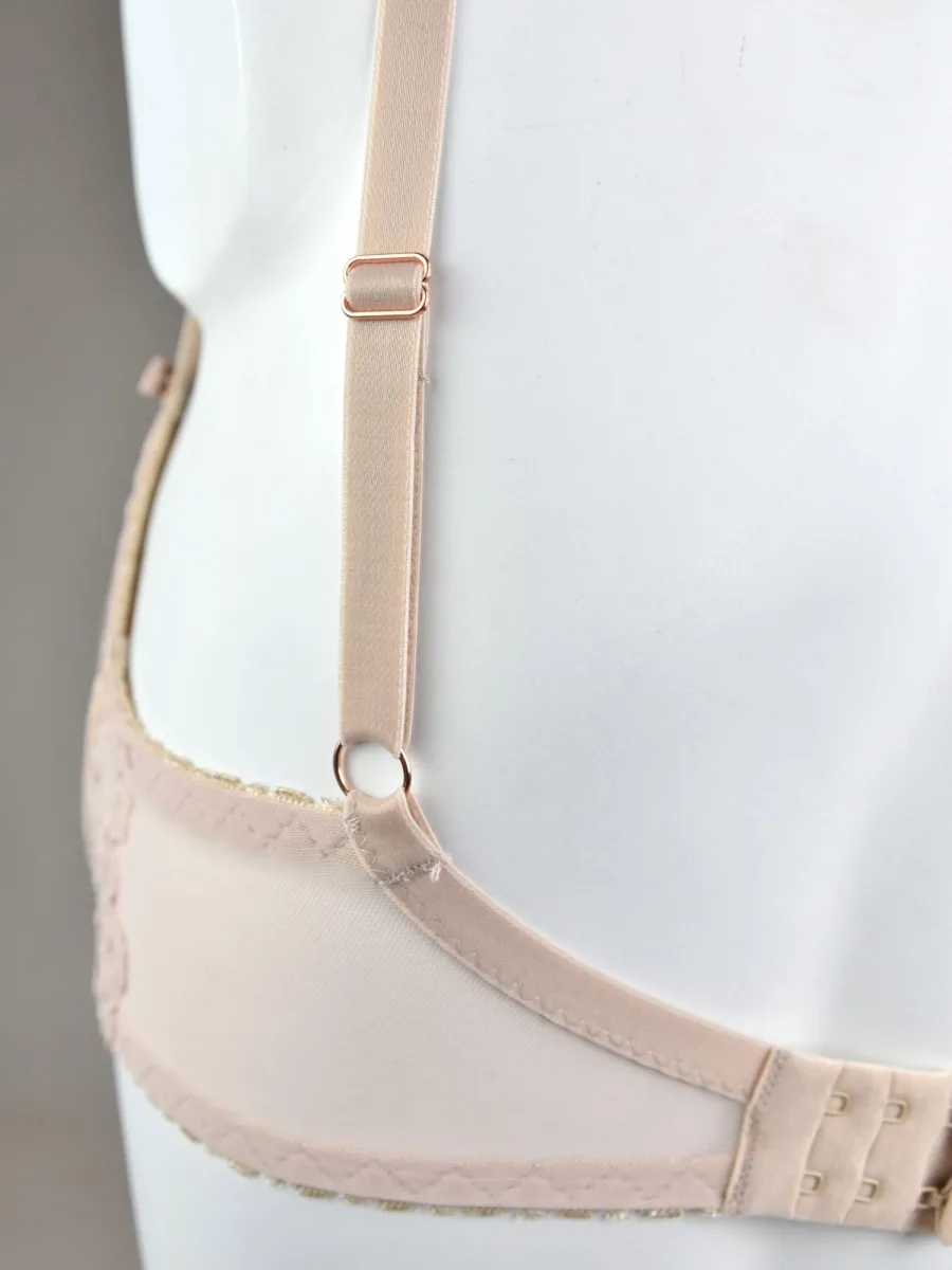 Semi-Soft-BH in Beige mit T-Naht-Halt Mediolano Ciao 01105 – Warmes Ivory