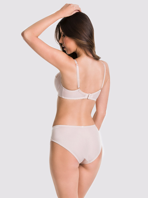 Soft Beige Full-Coverage Bra Mediolano Sempre 01104