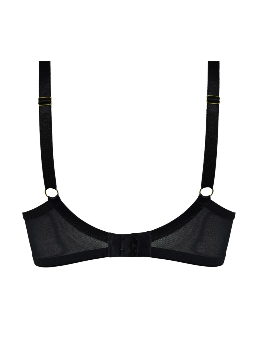 Soft Cup Decorative Straps Mediolano 19252 Spider – Jet Black
