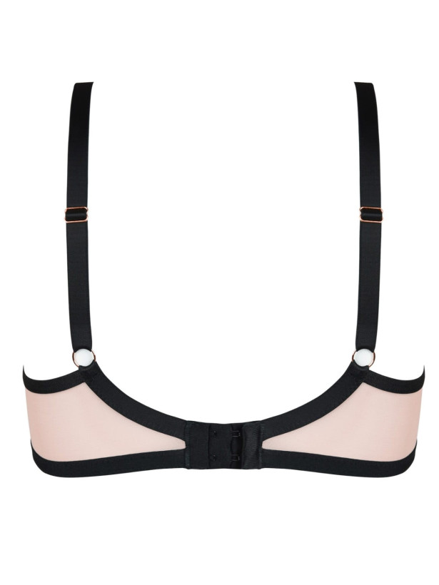 Soft Cup Unlined Bra Mediolano Cabarette II – Jet Black and Gold