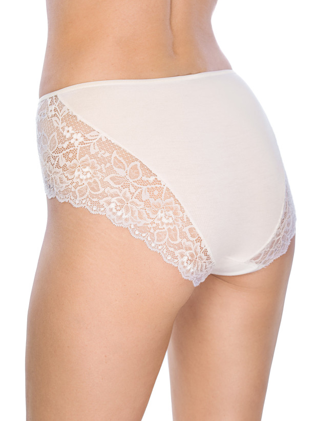 Soft Viscose Midi Panties with Lace Mediolano Mila 07023