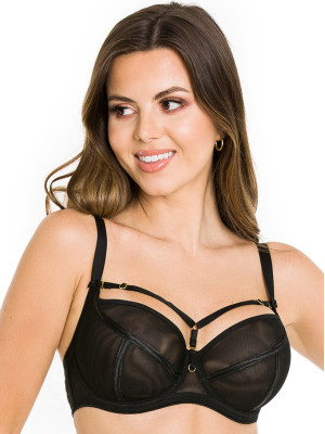Full Cup Strappy Bra Mediolano Naked 19064 – Jet Black