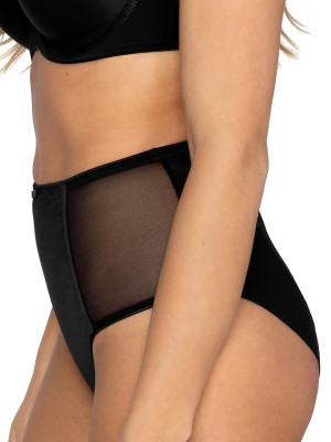 High-Waist-Slip Mefemi Anna II Schwarz – Elegante Mesh-Details